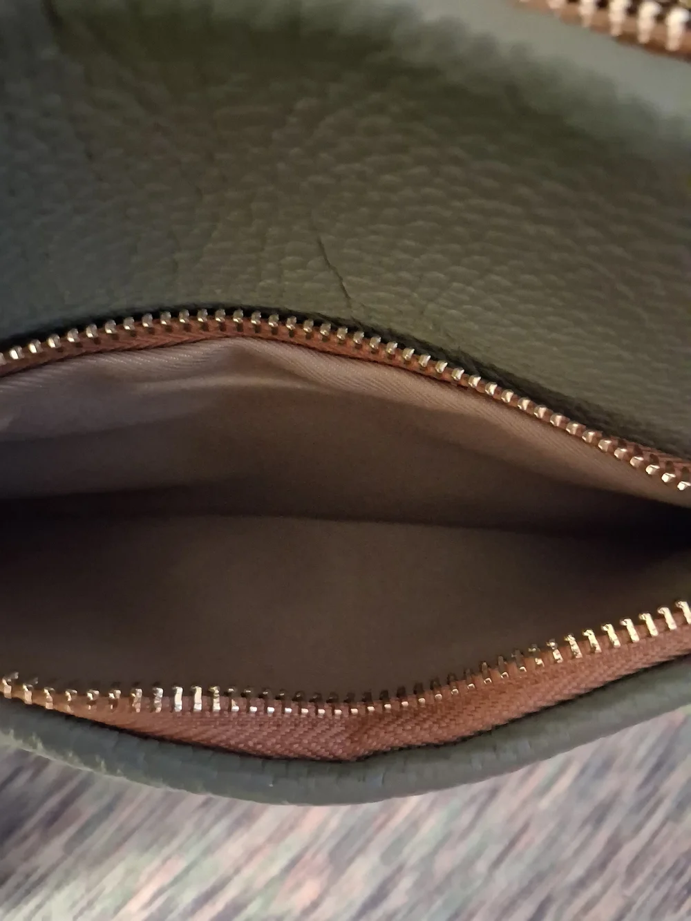 Valentina Green Crossbody Bag with Tan Strap